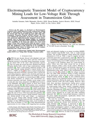 PDF Document Cover - EMT Modeling of Cryptocurrency Mining Loads for LVRT Assessment in Power Grids